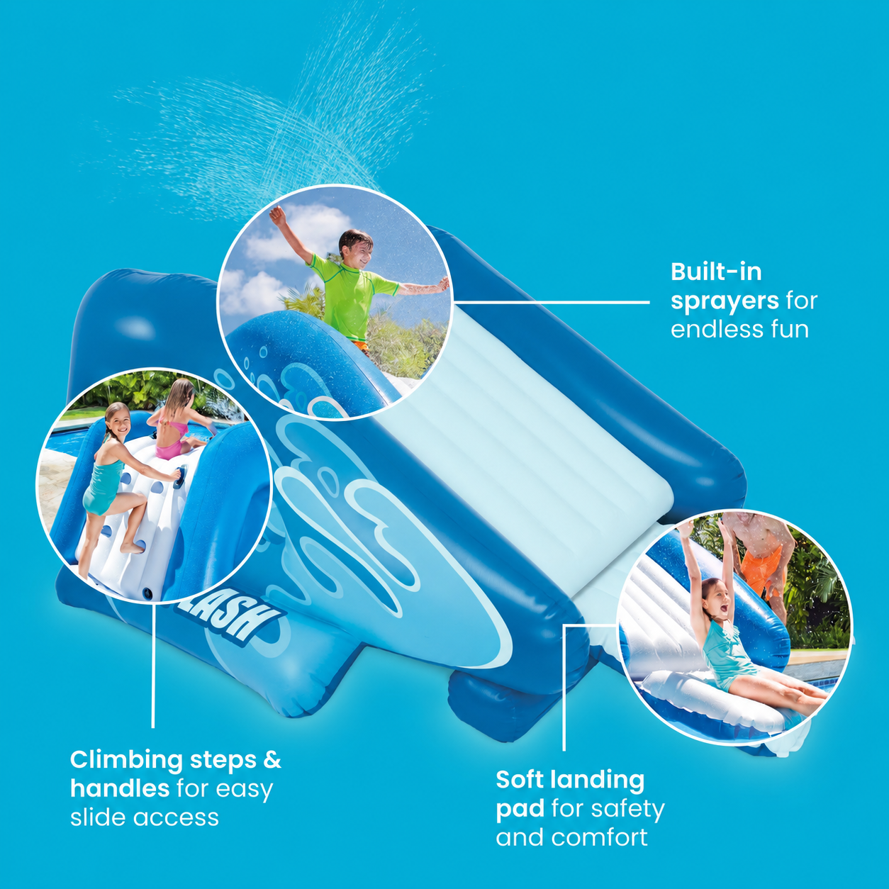 Kool Splash Inflatable Water Slide for Pools